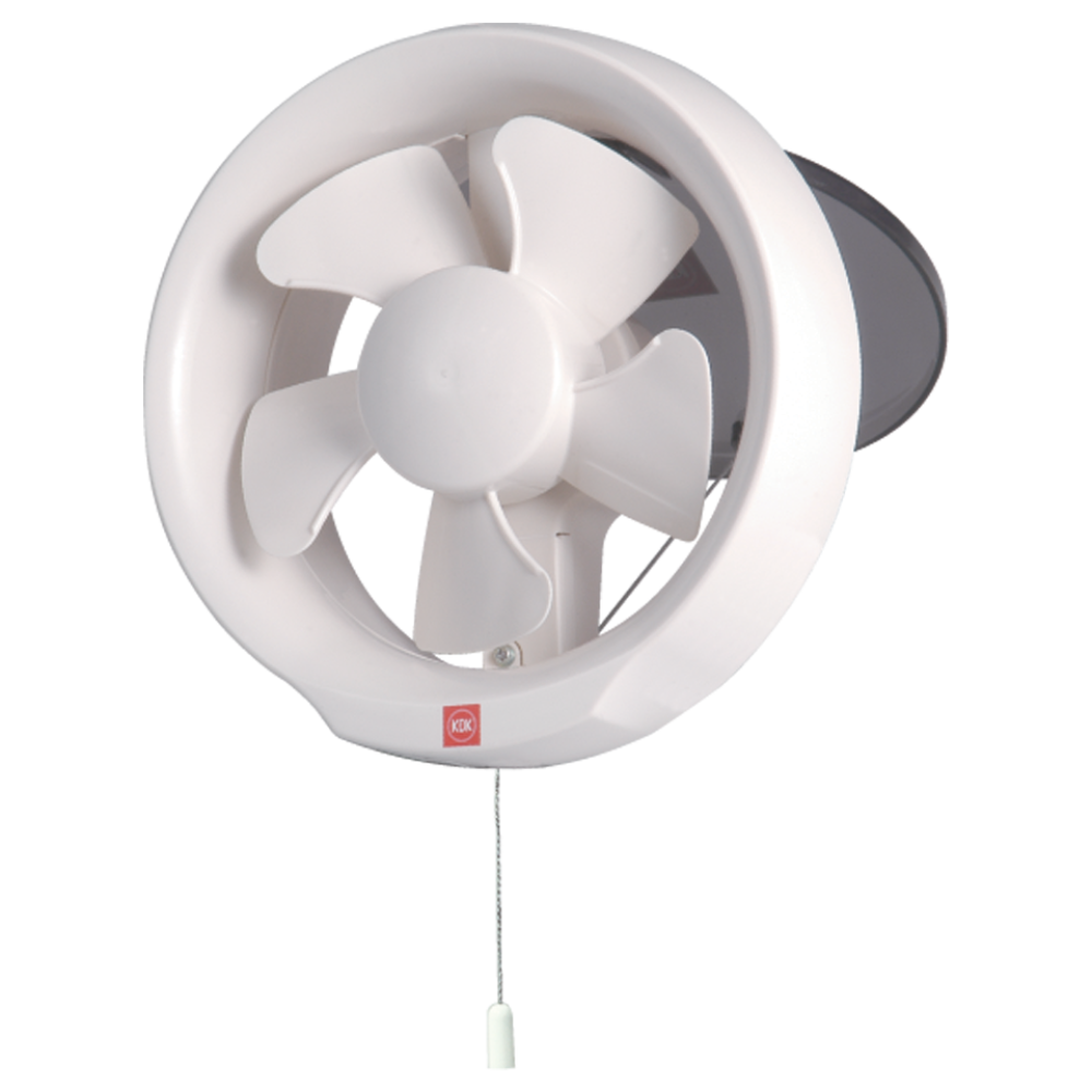 Kdk Glass Mounted Ventilating Air Exhaust Outer Fan White 6 Inch - 15WUD