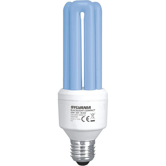 SYLVANIA 20W E27 BL368 Insect Killer Replacement UV Blacklight Bulb with Blue Fluorescent Light
