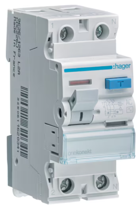 Hager 40A 2P 100MA ELCB/RCCB CEC241J