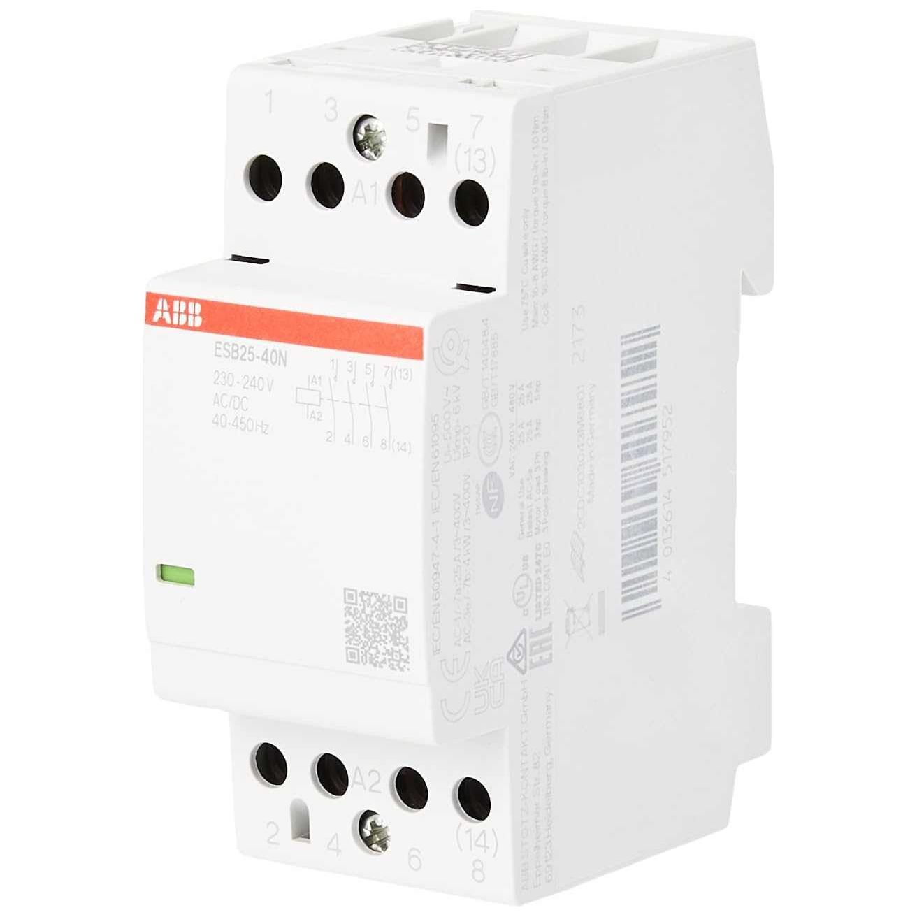 ABB Contactor 25A 4P ESB25-40N-06 1SAE231111R0640 - Deluxe Electricals