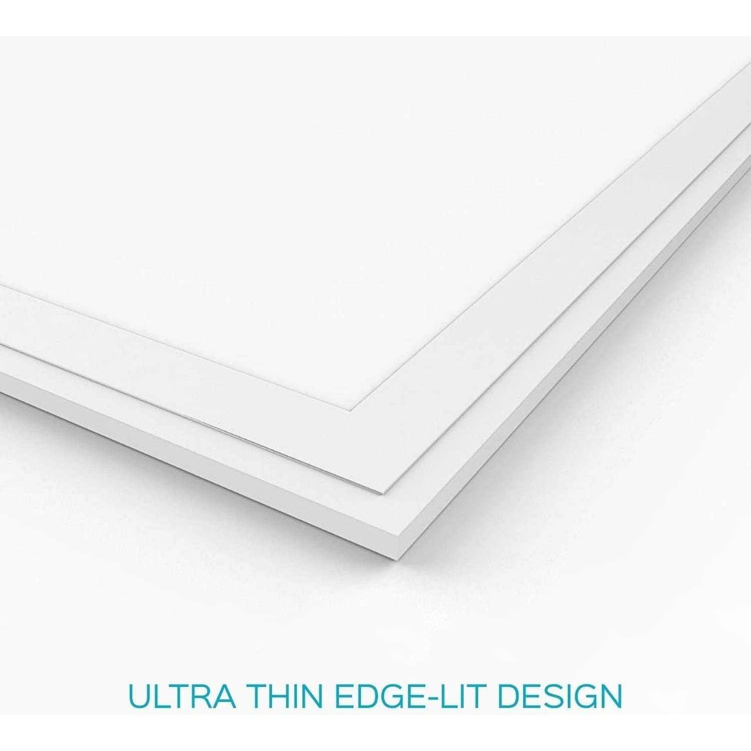 ESNCO Panel Light 60 Watt LED Ceiling Light, White, 60 x 60 Square - Deluxe Electricals