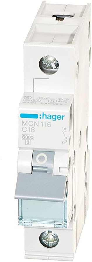 Hager Miniature Circuit Breaker - MCB 1 pole-Made In France - Deluxe Electricals
