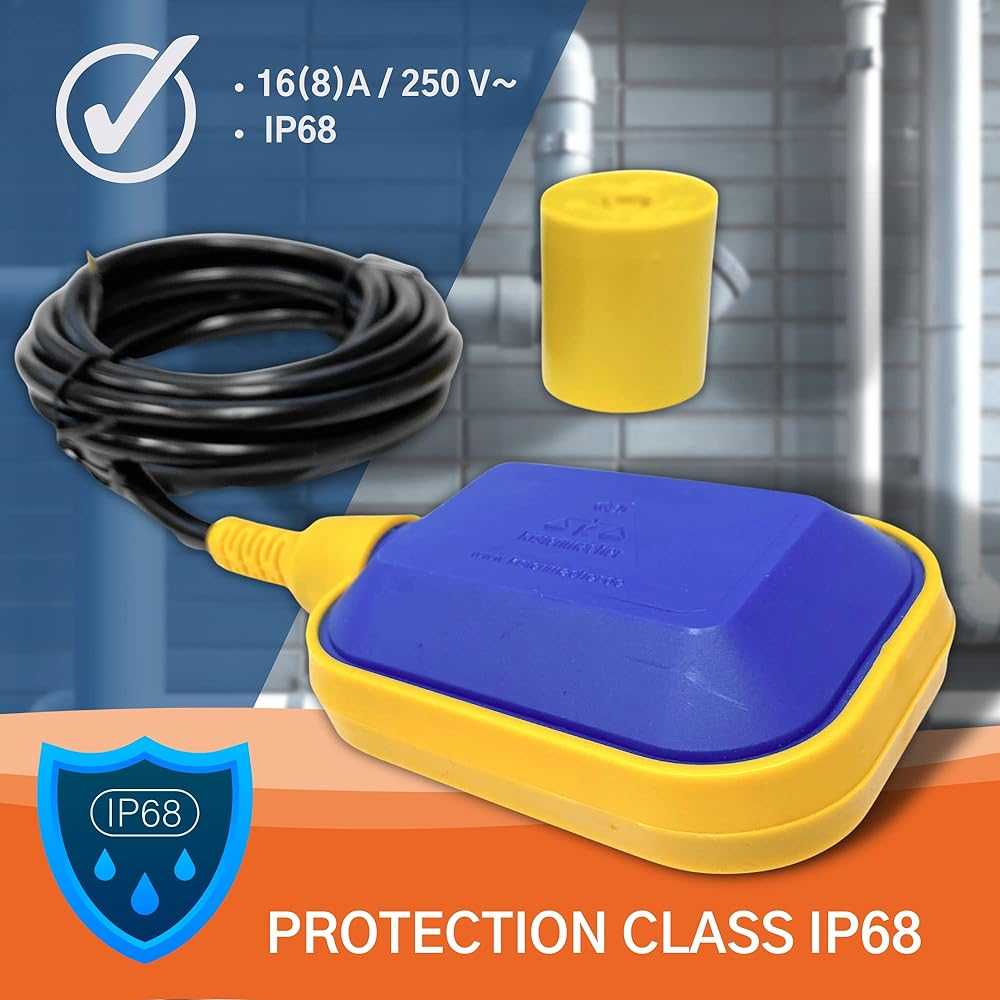 Kistenmacher Float Switch , 16(8)A / 250 V, for handling of water tanks and water pumps - Deluxe Electricals