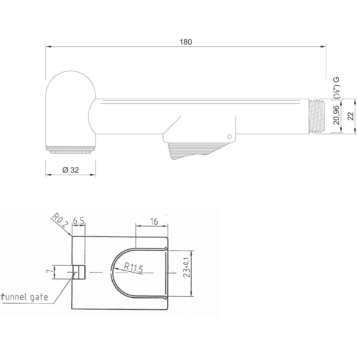 Kistenmacher Bidet sprayer handle CLASSIC white, set with replacement bidet handle and wall holder, Made in Germany - Deluxe Electricals