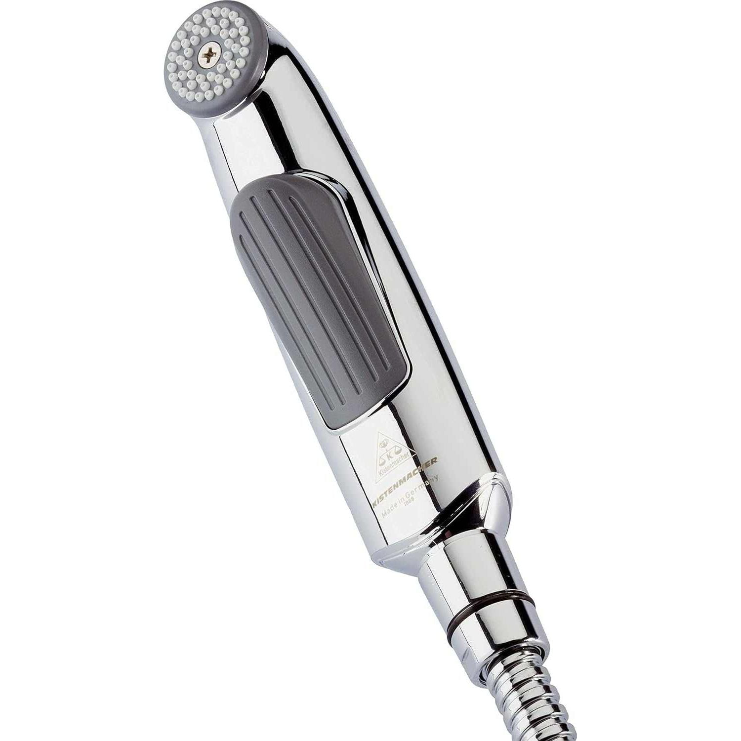 Kistenmacher Deluxe Chrome, Complete Set with bidet handle and 100 cm flexible metal hose, Made in Germany - Deluxe Electricals