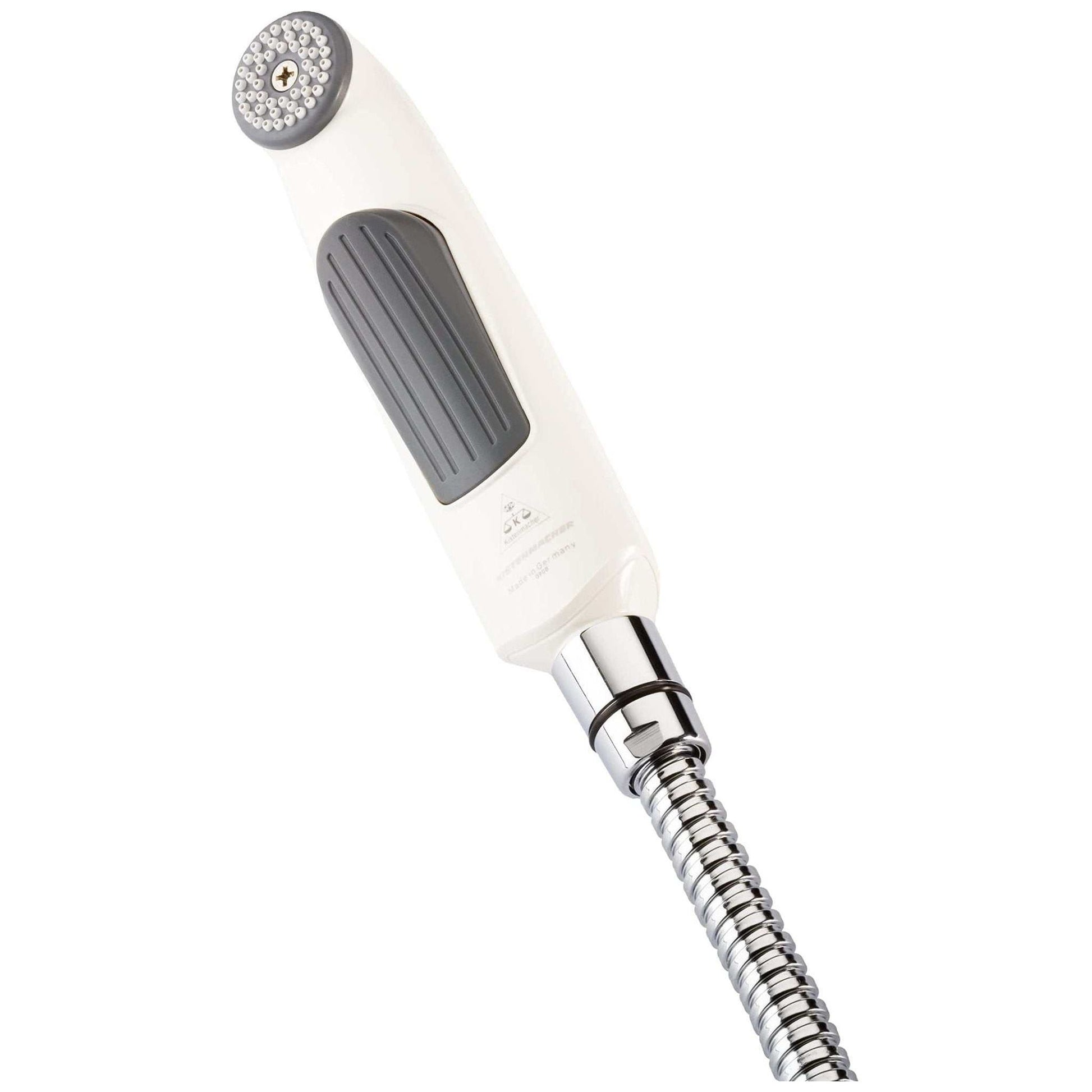 Kistenmacher Deluxe White, complete with Bidet handle and 100 cm flexible metal hose, Made in Germany - Deluxe Electricals