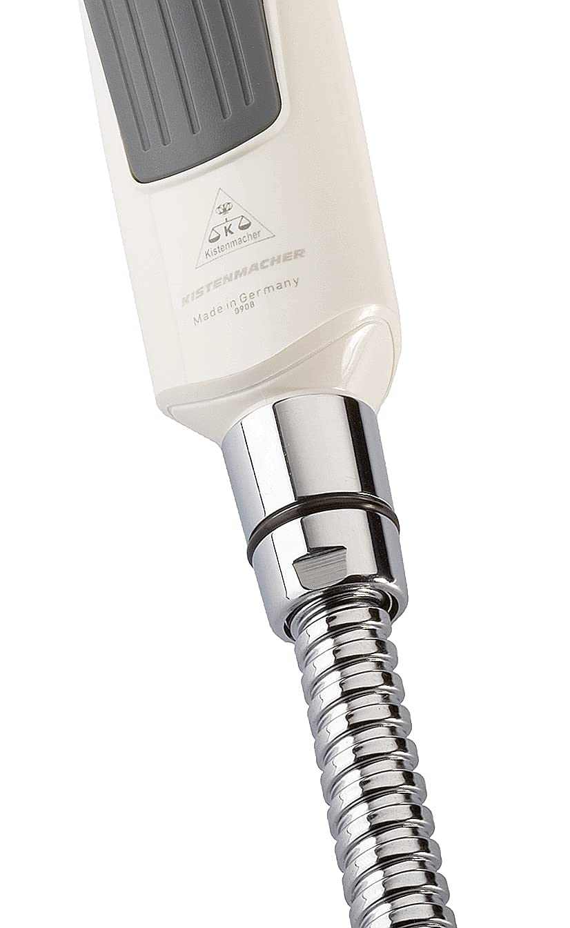 Kistenmacher Deluxe White, complete with Bidet handle and 100 cm flexible metal hose, Made in Germany - Deluxe Electricals