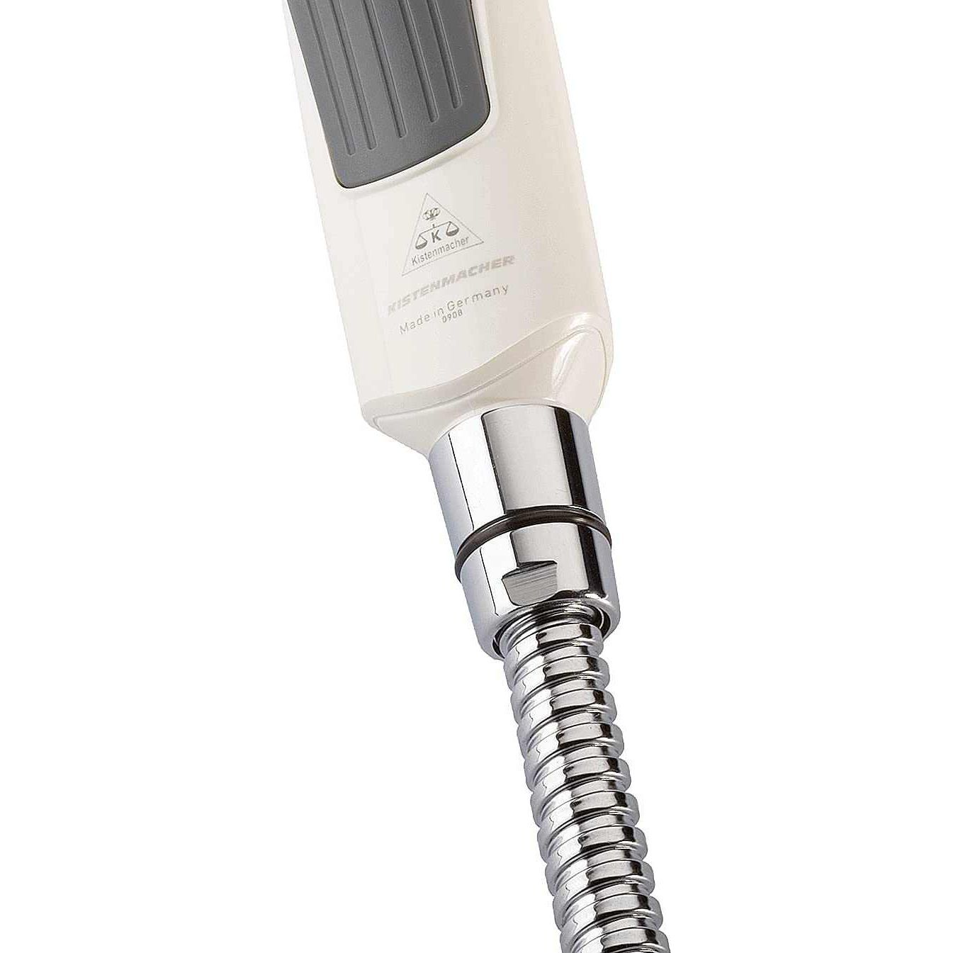 Kistenmacher Deluxe White, complete with Bidet handle and 100 cm flexible metal hose, Made in Germany - Deluxe Electricals