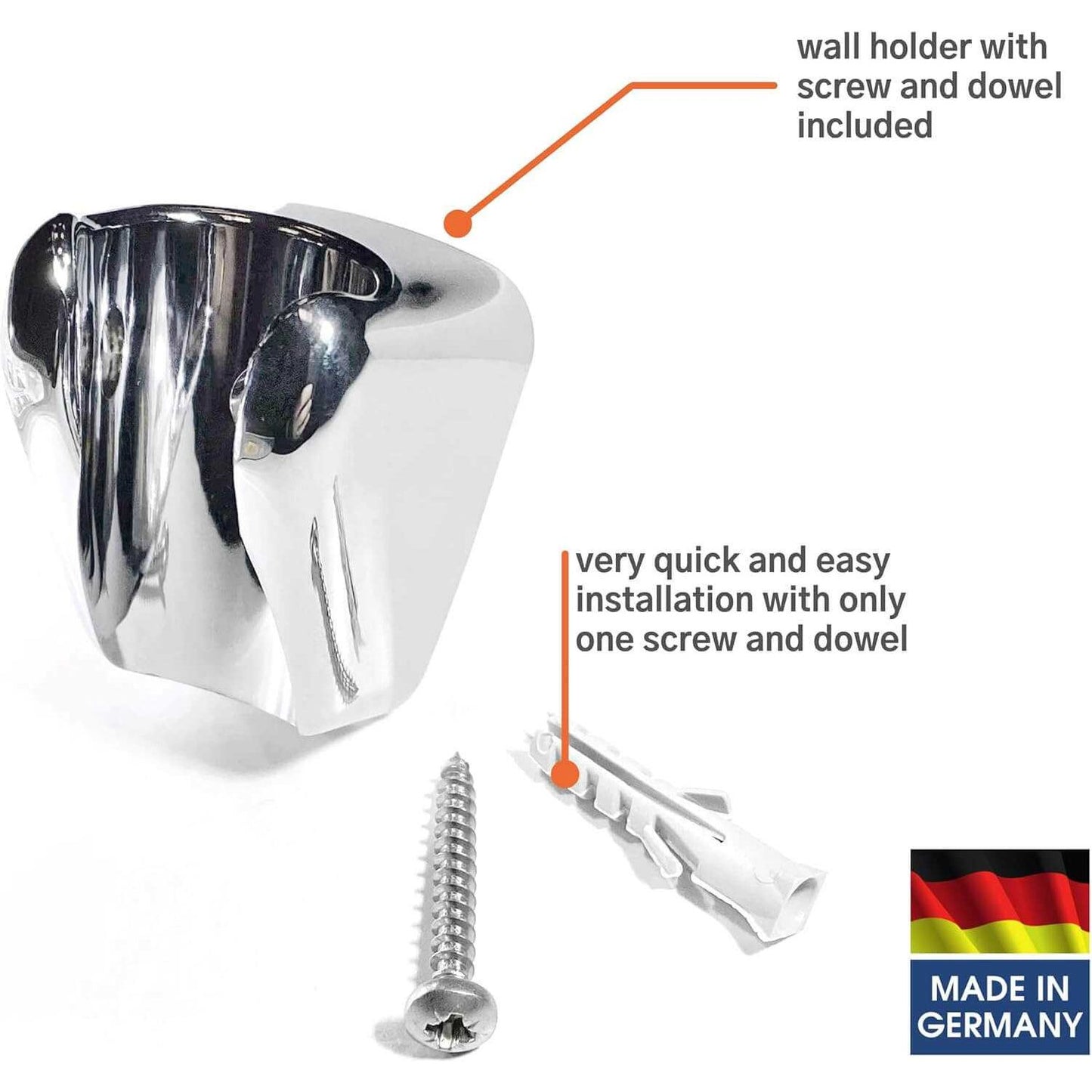 Kistenmacher Noblesse Shattaf set Chrome, Made in Germany - Deluxe Electricals