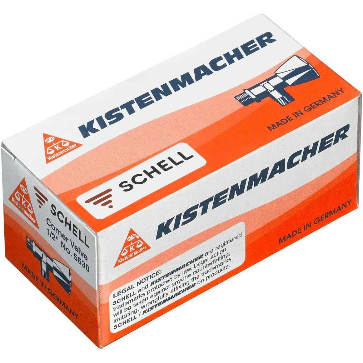 Kistenamacher Angle Valve 1/2" x 1/2", 5630 G0 0220, Made in Germany - Deluxe Electricals