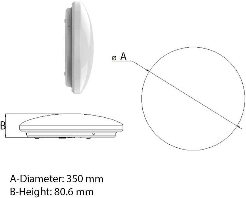 Ledvance LED Circular Ceiling Fitting 23W 1850Lm Day Light LEDV-CFT- LED-23W-DL - Deluxe Electricals