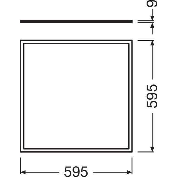 Ledvance LED Eco Backlit Panel Ceiling Light 60X60-36W 6500K Daylight - Deluxe Electricals