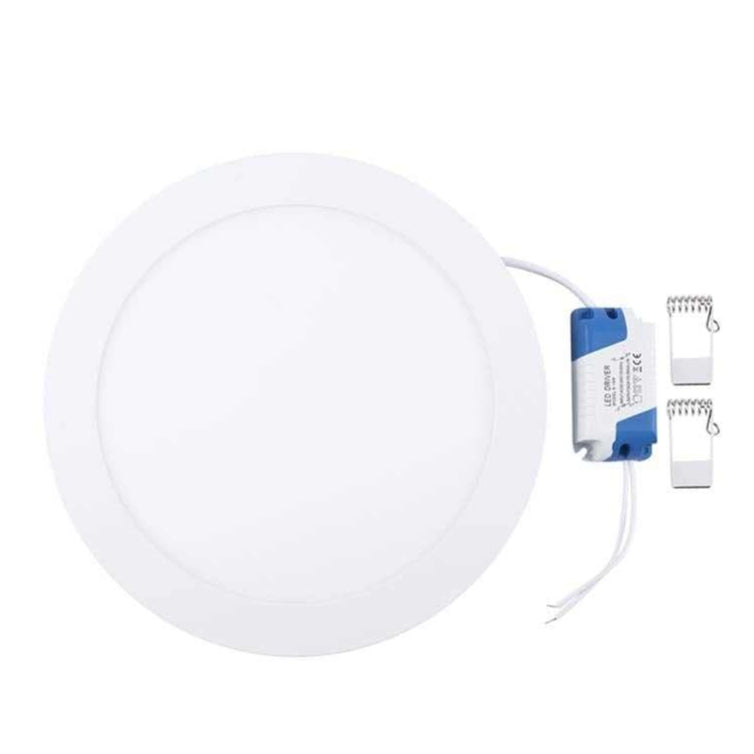 Max 20W 8-inch LED Ceiling Light Panel, Round Ultrathin, AC185-265V With Driver, Light Color Warm White) - Deluxe Electricals