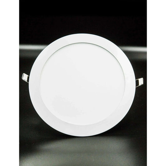 Max Round Ultrathin 8in LED Ceiling Panel Light, white, 20W, AC185-265V with driver, front view