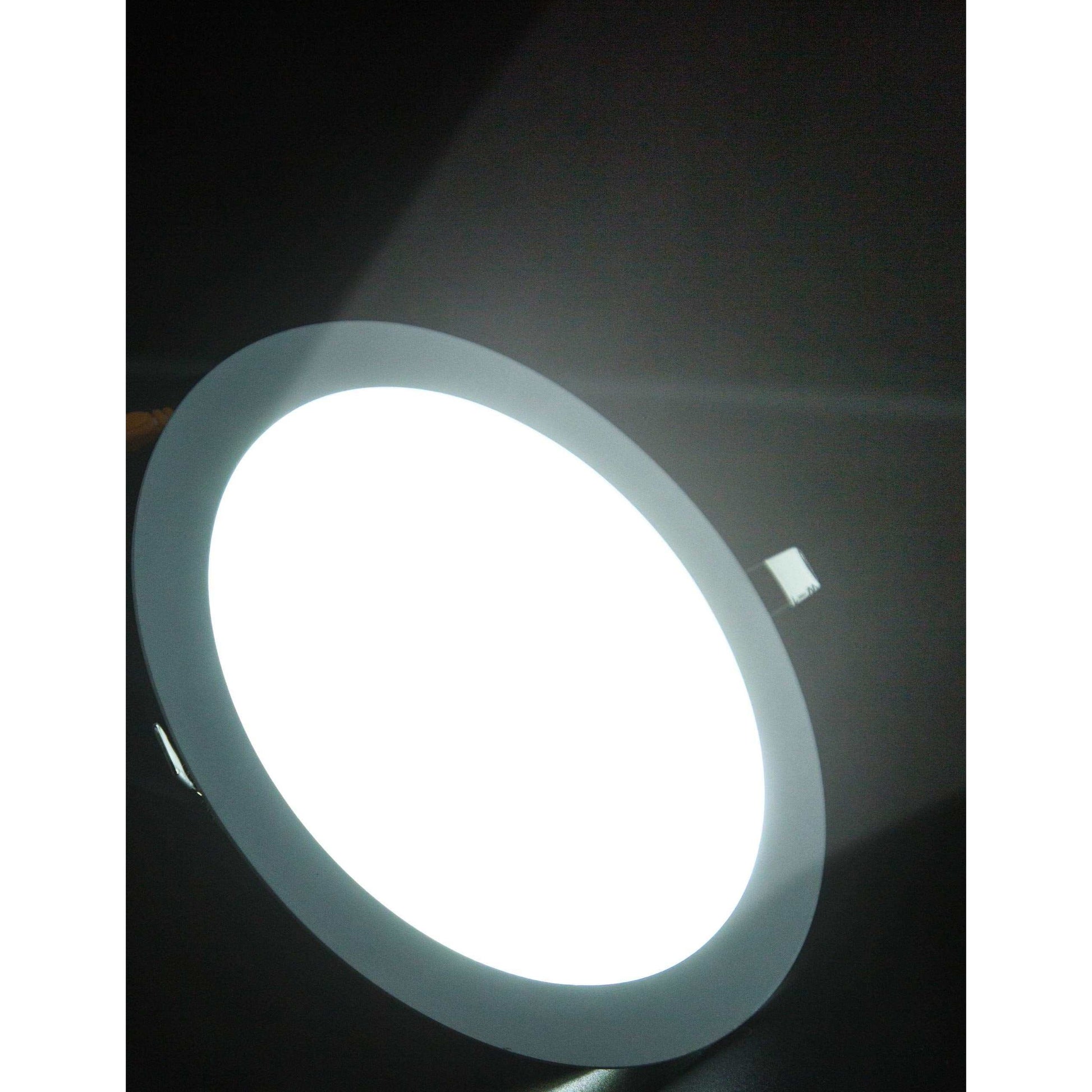 Max 20W 8-inch LED Ceiling Light Panel, Round Ultrathin, AC185-265V With Driver, Light Color Warm White) - Deluxe Electricals