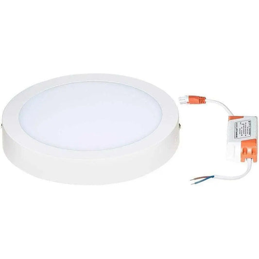 Max Round Surface LED Ceiling 8in Panel Light - White (20W) - Deluxe Electricals