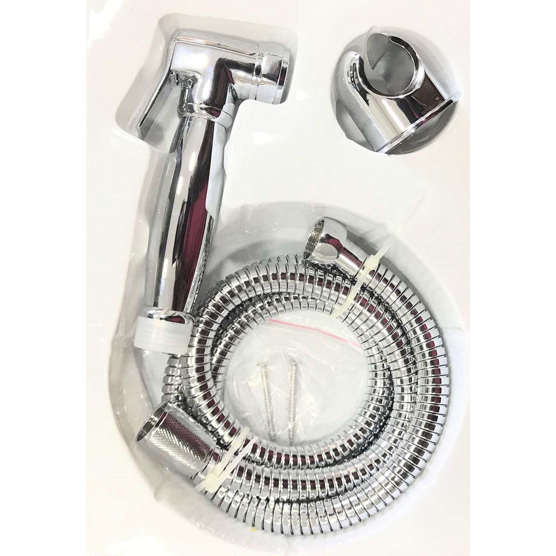 Milano Brass Shattaf Set Chrome Plated - Deluxe Electricals