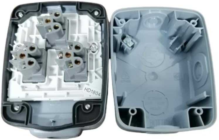 Mk Weather Proof Electric Masterseal Compact With 3 Gang 2 Way Switch 86403GRY - Deluxe Electricals