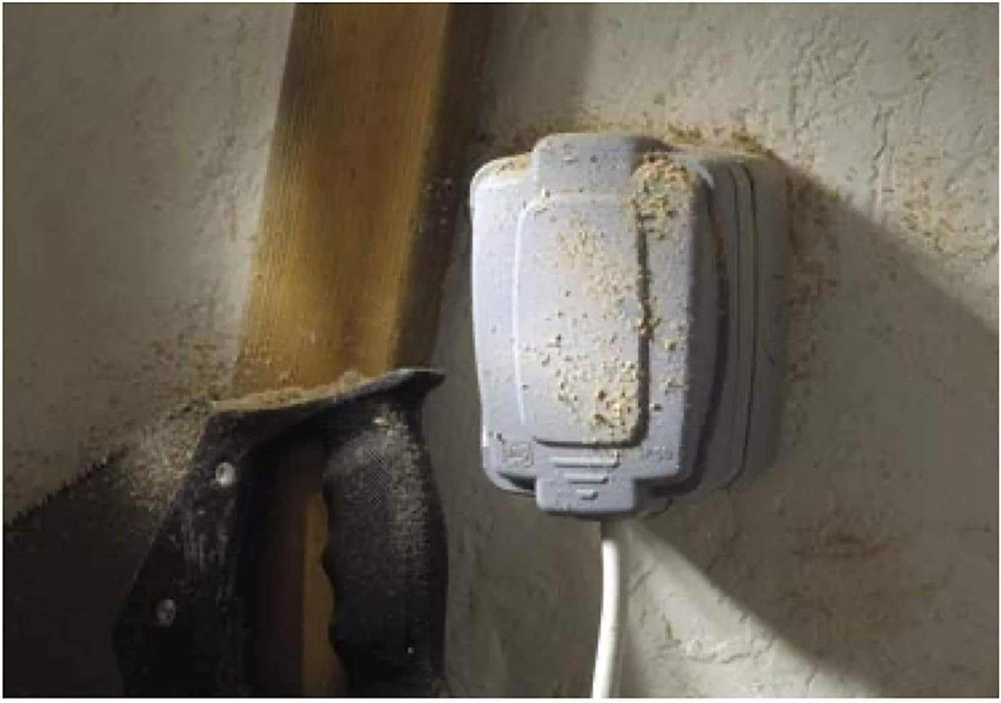 Mk Weather Proof Electric Masterseal Compact With 3 Gang 2 Way Switch 86403GRY - Deluxe Electricals
