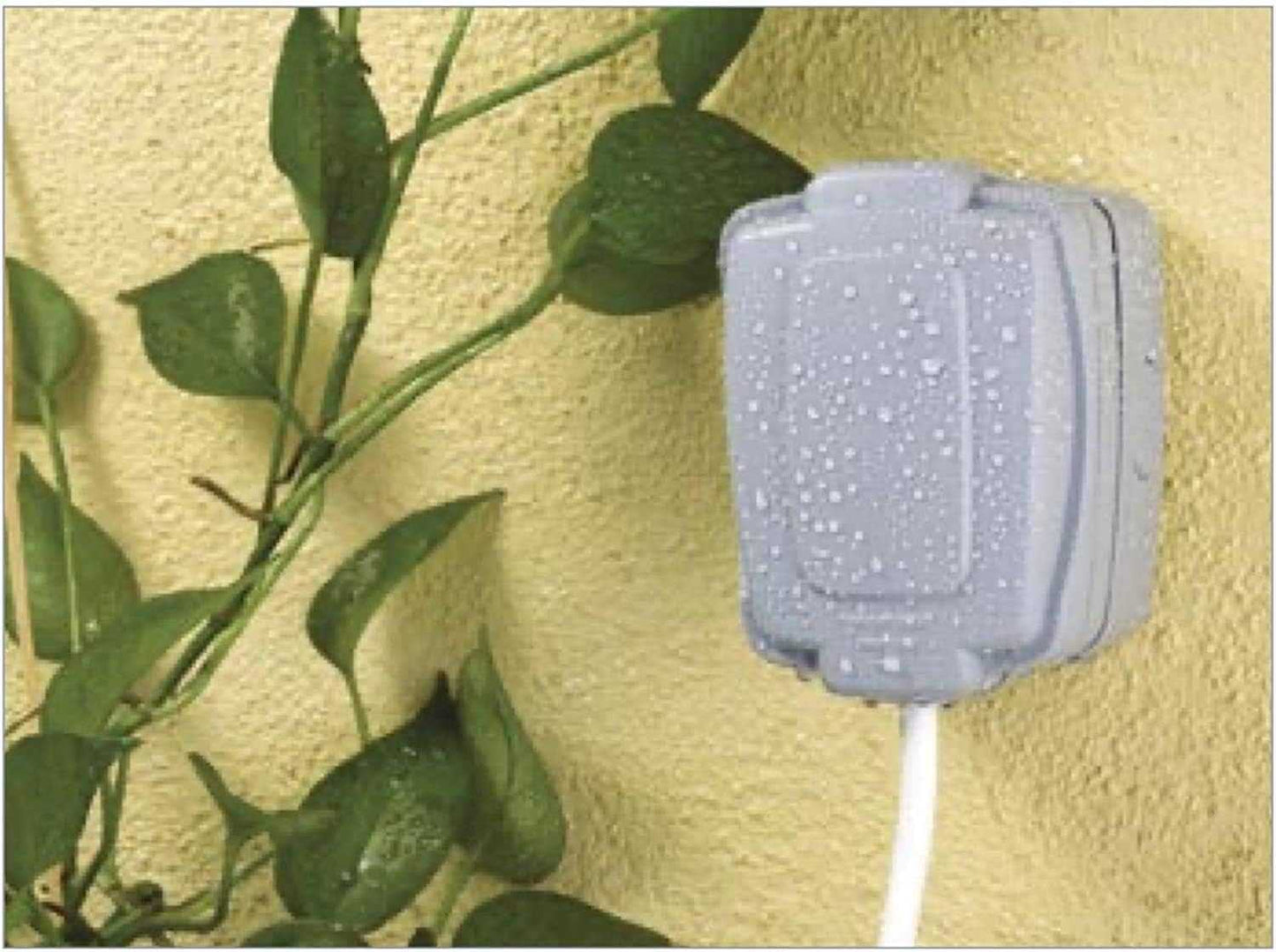 Mk Weather Proof Electric Masterseal Compact With 3 Gang 2 Way Switch 86403GRY - Deluxe Electricals