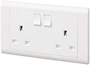 MK Electric Switched Socket 2G 13A Essential MV2747WHI - Deluxe Electricals