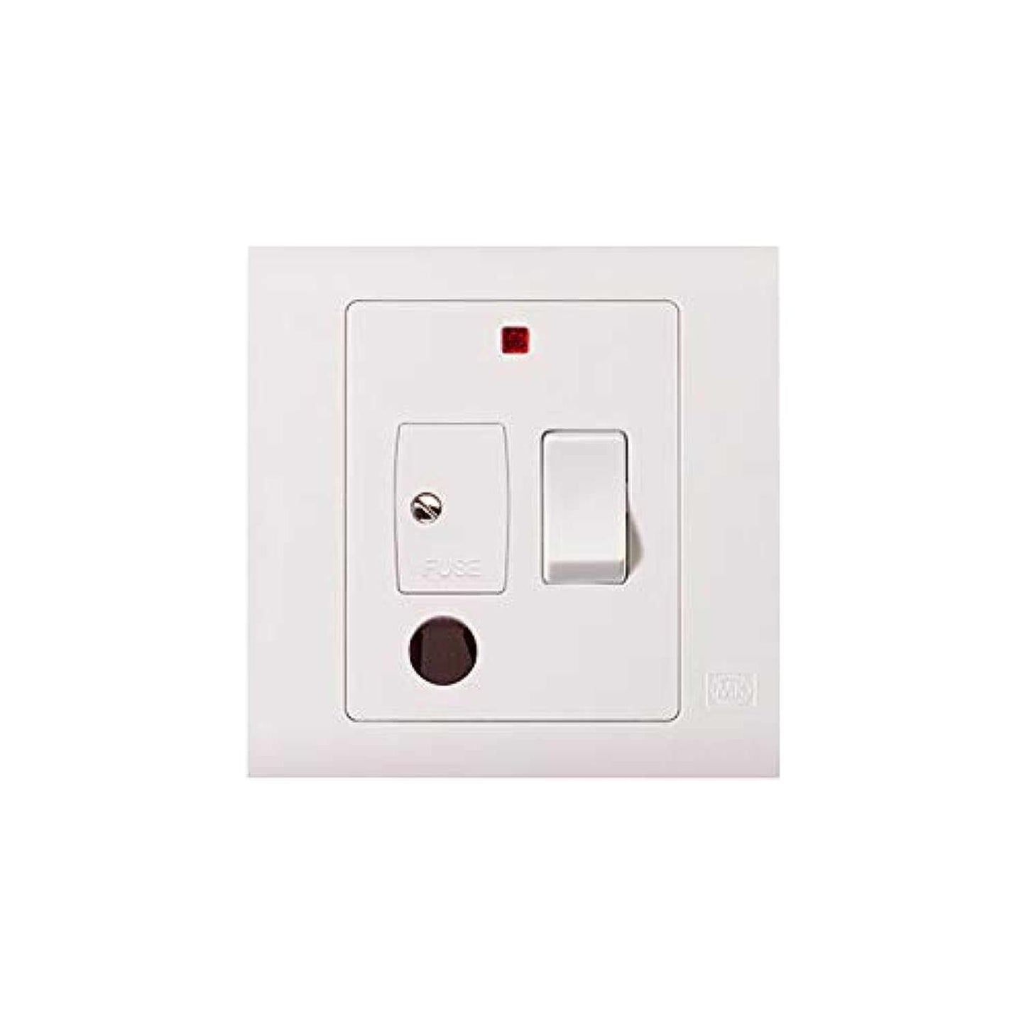 MK Essentials 1G 13A Switched Fused Connection Unit with NEON & Flex MV1031WHI - Deluxe Electricals