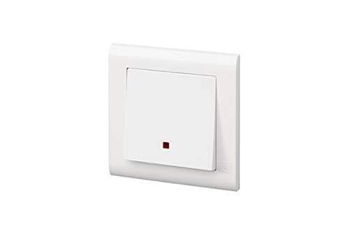 MK Essentials 20AX 1G DP Wide Rocker Switch with NEON MV4787NWHI - Deluxe Electricals