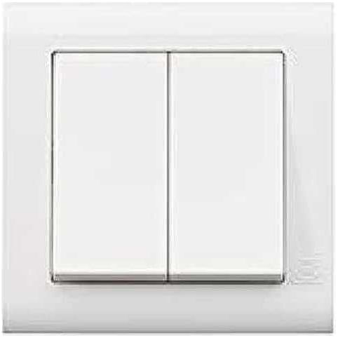 MK Essentials 20AX 2G 1WAY SP Switch - Wide Rocker MV4788WHI - Deluxe Electricals