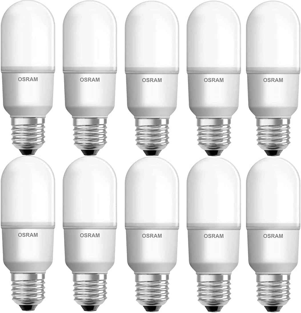 Osram LED Value Stick Bulb 12W Cool White E27 Base 4000K - Pack of 10 - Deluxe Electricals