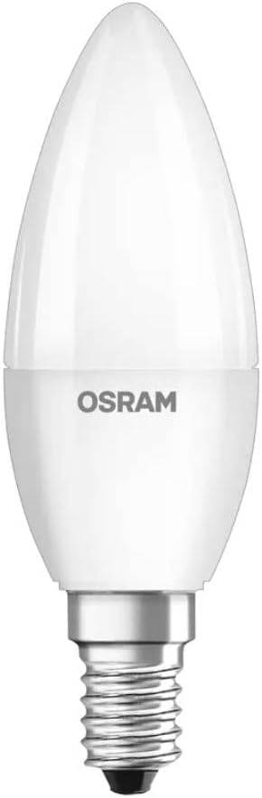Osram E14 LED Bulb Classic B40 Value 4.9W Warm White 2700K Frosted- Pack of 10 - Deluxe Electricals