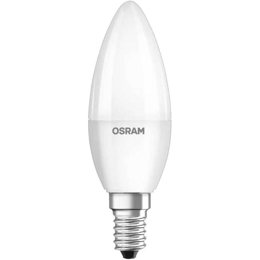 Osram E14 LED Bulb Classic B40 Value 4.9W Warm White 2700K Frosted- Pack of 10 - Deluxe Electricals