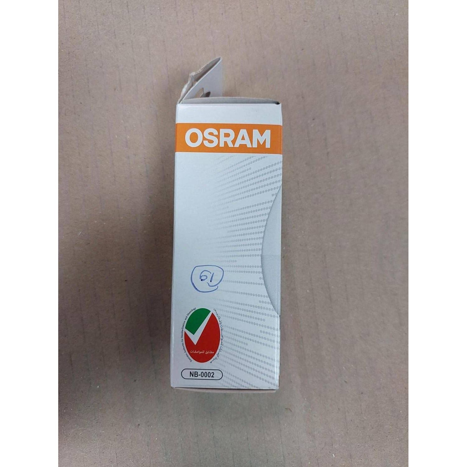 Osram Led Bulb E14 Candle Lamp 5.5W Day Light 6500K Frosted Long Life Upto 15000 Hours, White - Deluxe Electricals