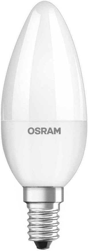 Osram Led Bulb E14 Candle Lamp 5.5W Day Light 6500K, Pack of 10 - Deluxe Electricals