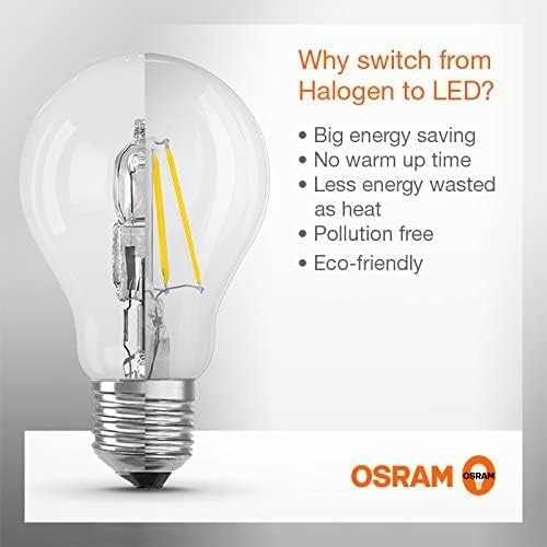 Osram LED Bulb E14 Filament Warm White 2700K 4W Classic B 40 Clear Light Non Dimmable Pack Of 10 - Deluxe Electricals