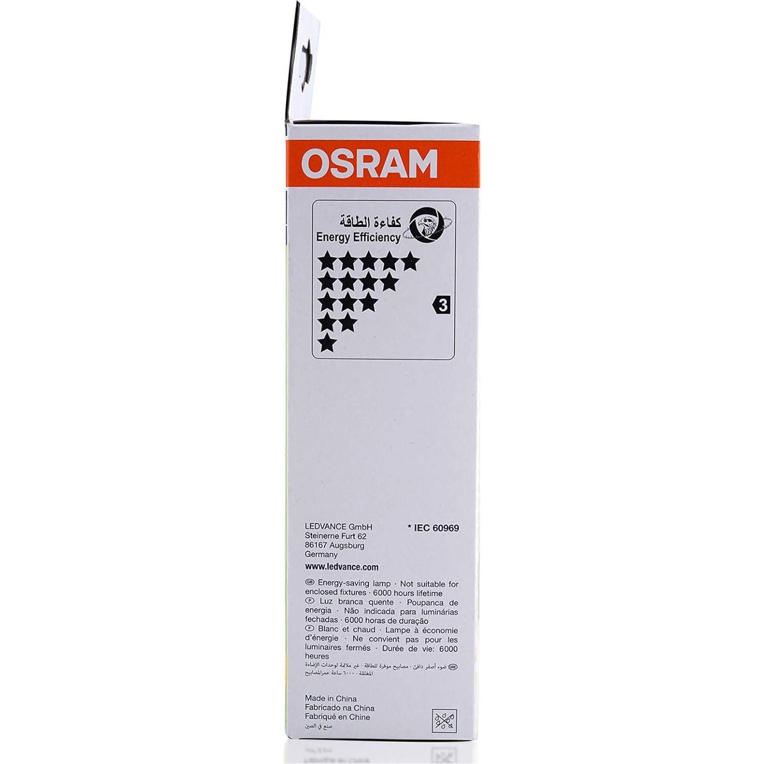 OSRAM DULUX STAR STICK | Compact fluorescent integrated, Energy Saver Lamp - 20W/827 Base E27 Warm White - Deluxe Electricals