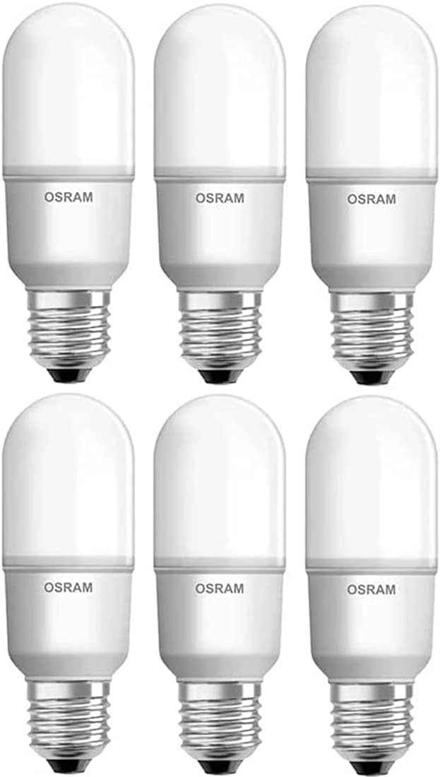 Osram E27 Led Value Stick Bulb 10W 2700K Warm White 230V Frosted (Pack Of 6) - Deluxe Electricals