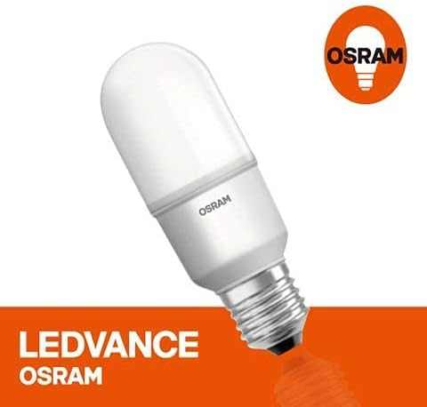 Osram E27 Led Value Stick Bulb 10W 2700K Warm White 230V Frosted (Pack Of 6) - Deluxe Electricals