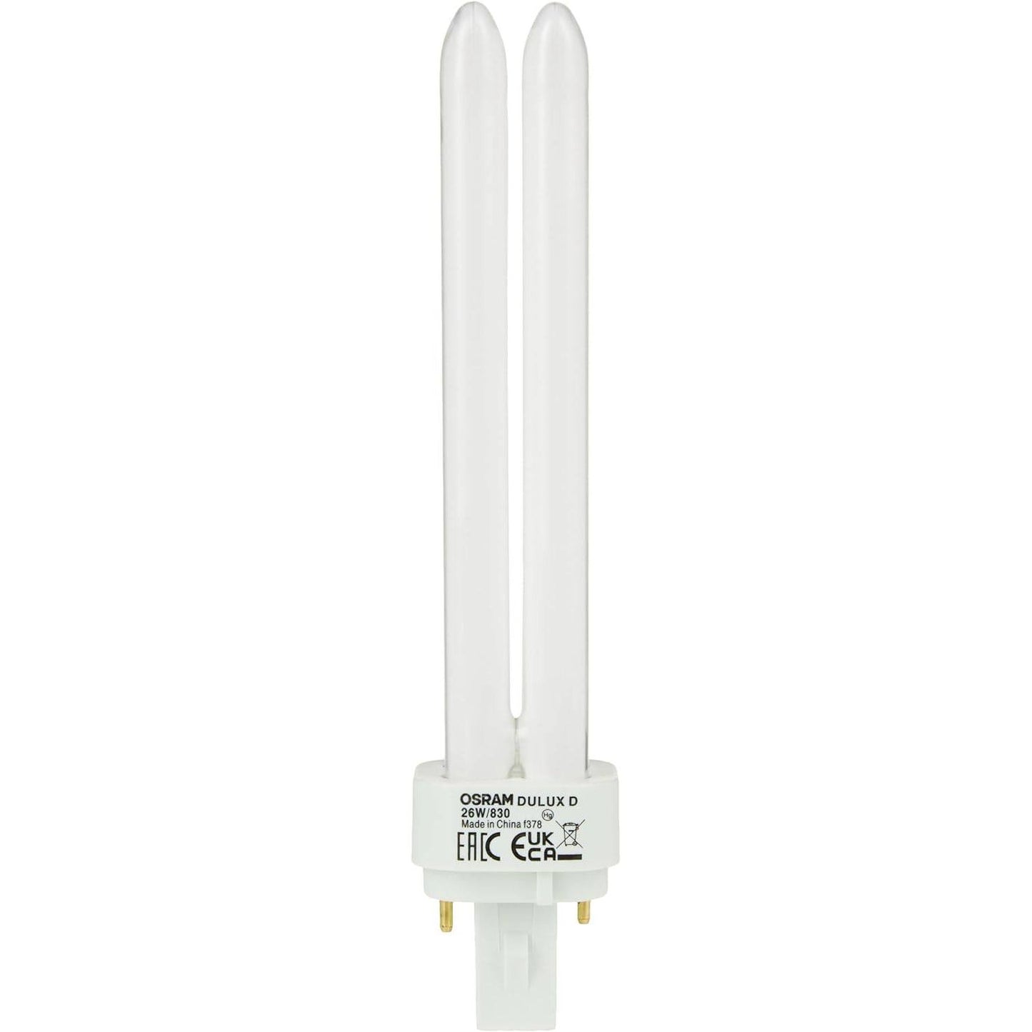 Osram Compact Fluorescent Lamp Dulux D 26 W 2Pin Warm White - Deluxe Electricals