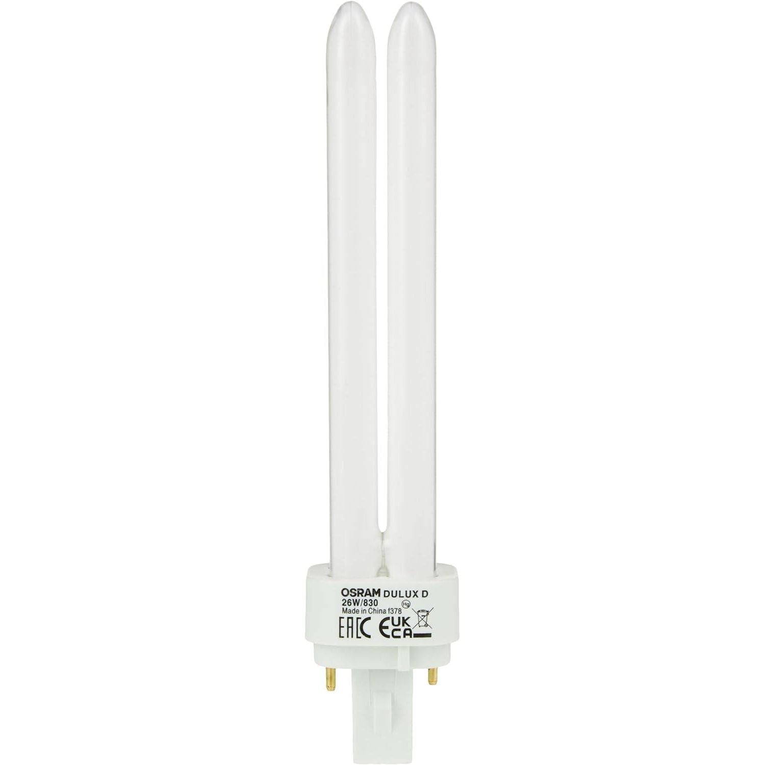 Osram Compact Fluorescent Lamp Dulux D 26 W 2Pin Warm White - Deluxe Electricals