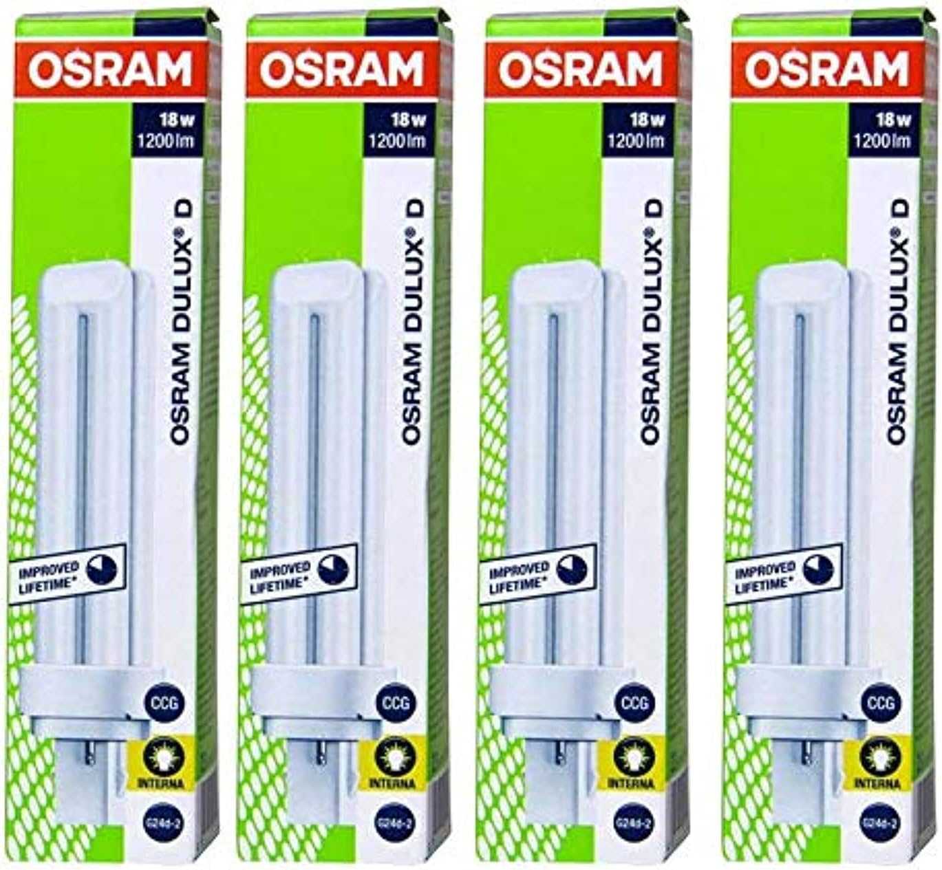Osram Dulux D 18W 2Pin 830 Warm White (Pack Of 4) - Deluxe Electricals
