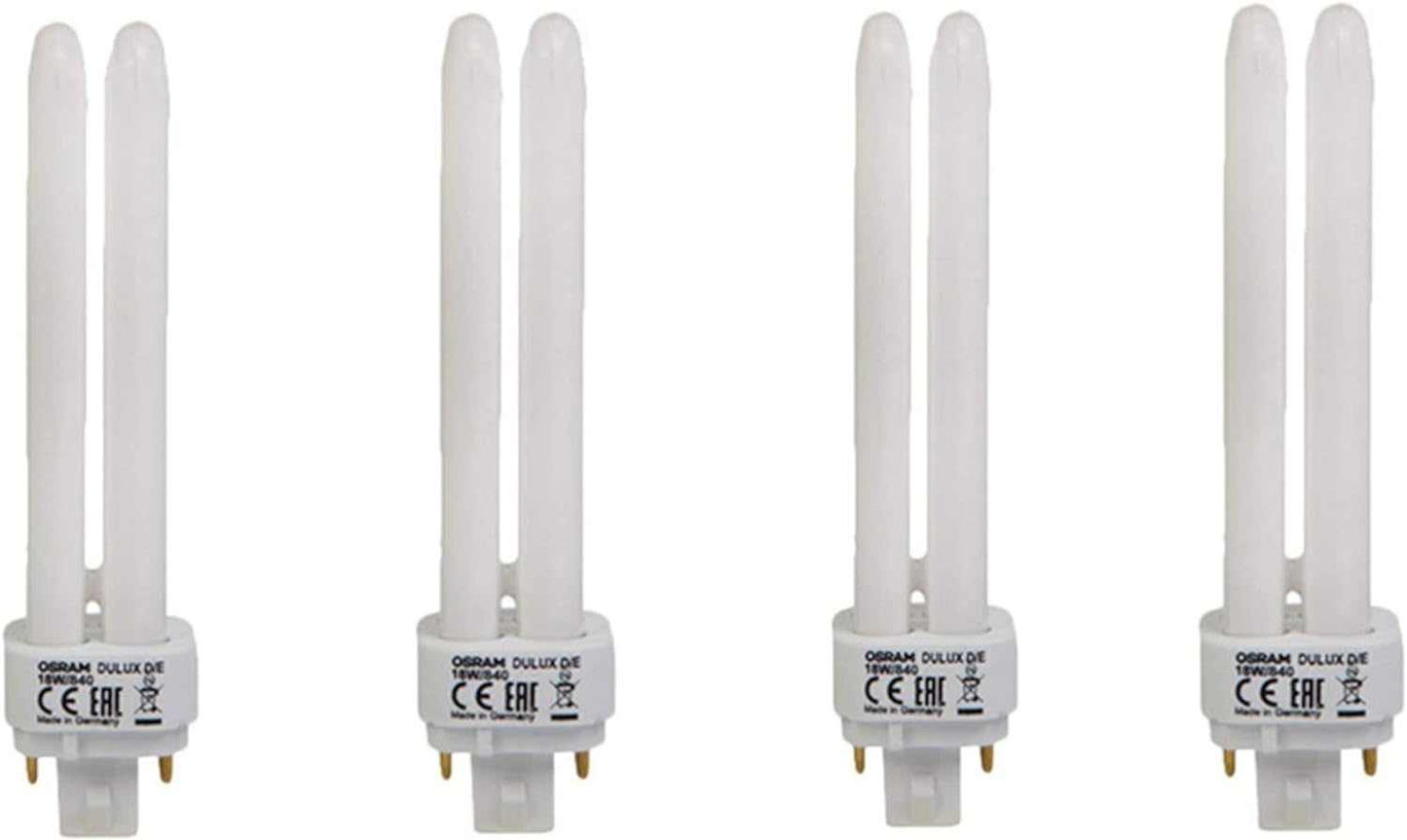 Osram Dulux D 18W 2Pin 830 Warm White (Pack Of 4) - Deluxe Electricals