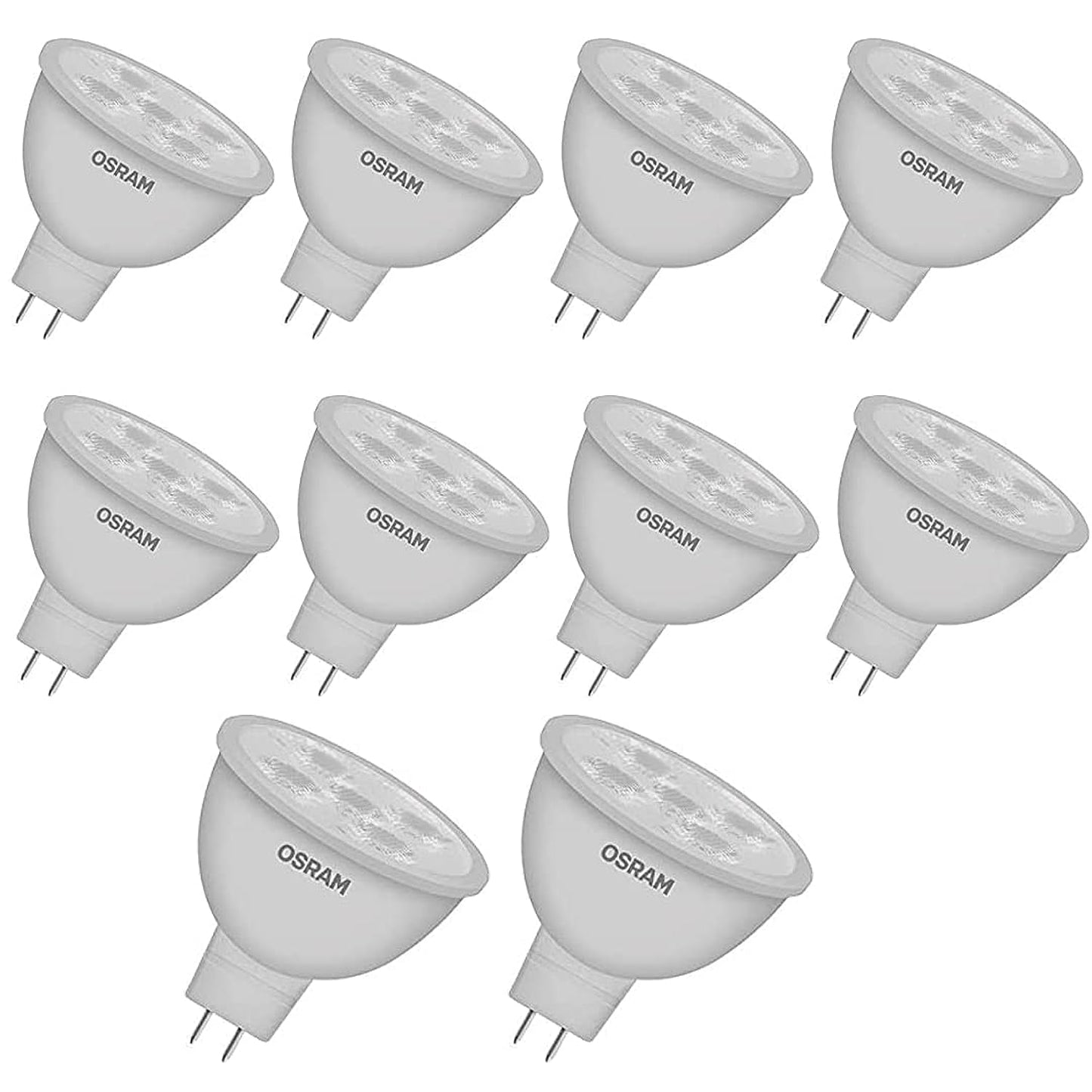 Osram LED ECO MR16 Spotlight GU5.3 Warm White 2700k - Pack of 10 - Deluxe Electricals