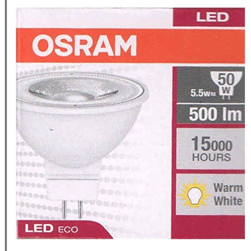 Osram LED Value MR16 50/36 5.5W/240V Light, 500lm, Warm White - Deluxe Electricals