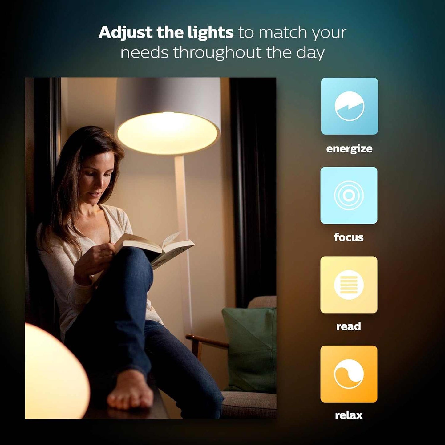 Philips Hue UAE White & Colour Ambiance LED Smart Bulb - Starter Kit (3 bulbs & Bridge) , Bluetooth & Zigbee compatible , Works with Apple Homekit, Siri, Alexa, Google Assistant and Many More - Deluxe Electricals
