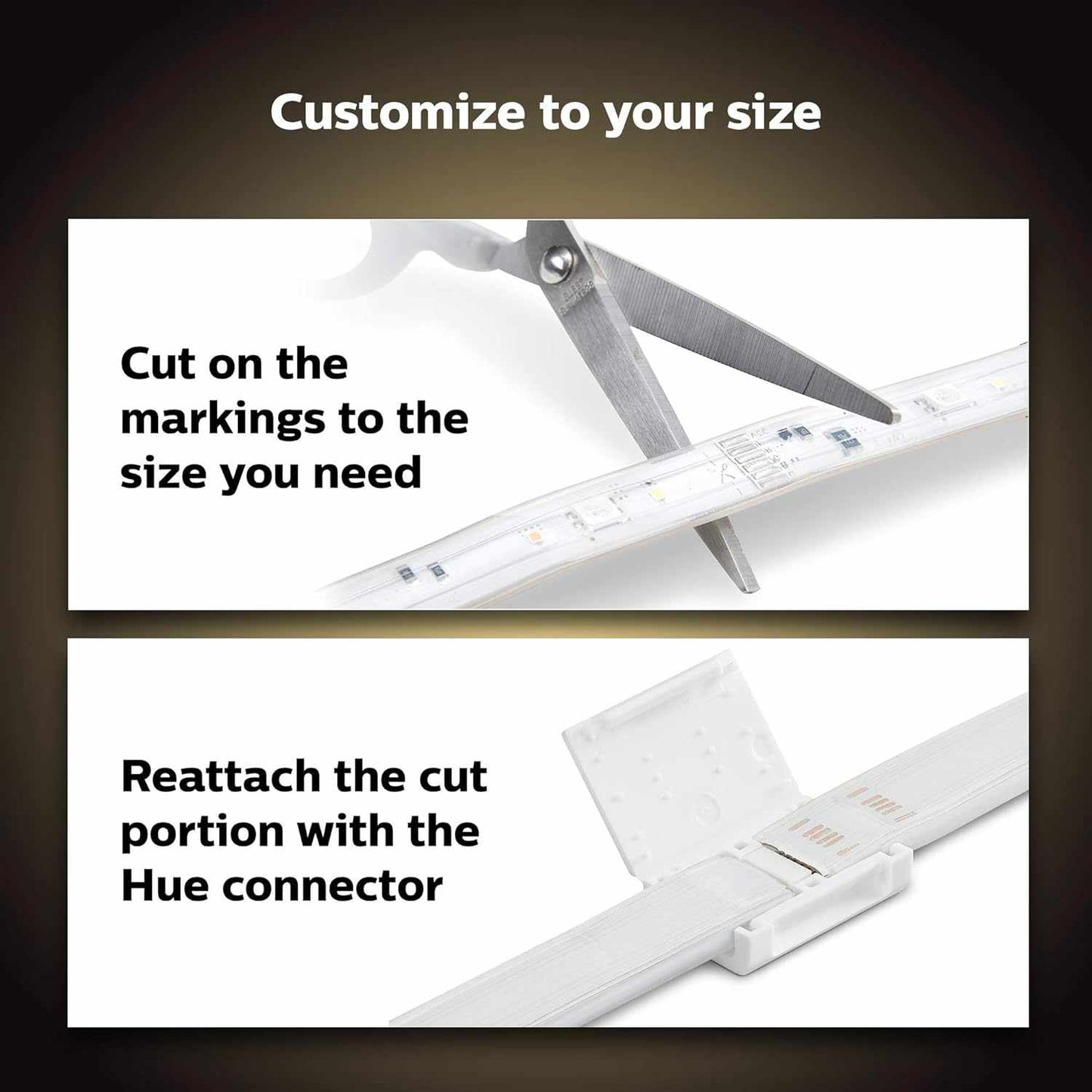 PHILIPS HUE UAE Lightstrip Plus extension V4 1 meter - Deluxe Electricals