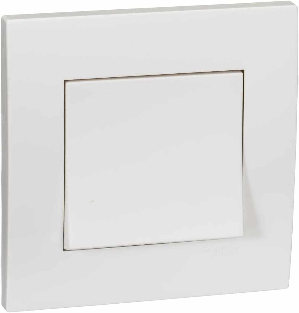 Schneider Electric Vivace, 1 Gang, Bell Switch, 10 A 250V, White, KB31BP_WE - Deluxe Electricals