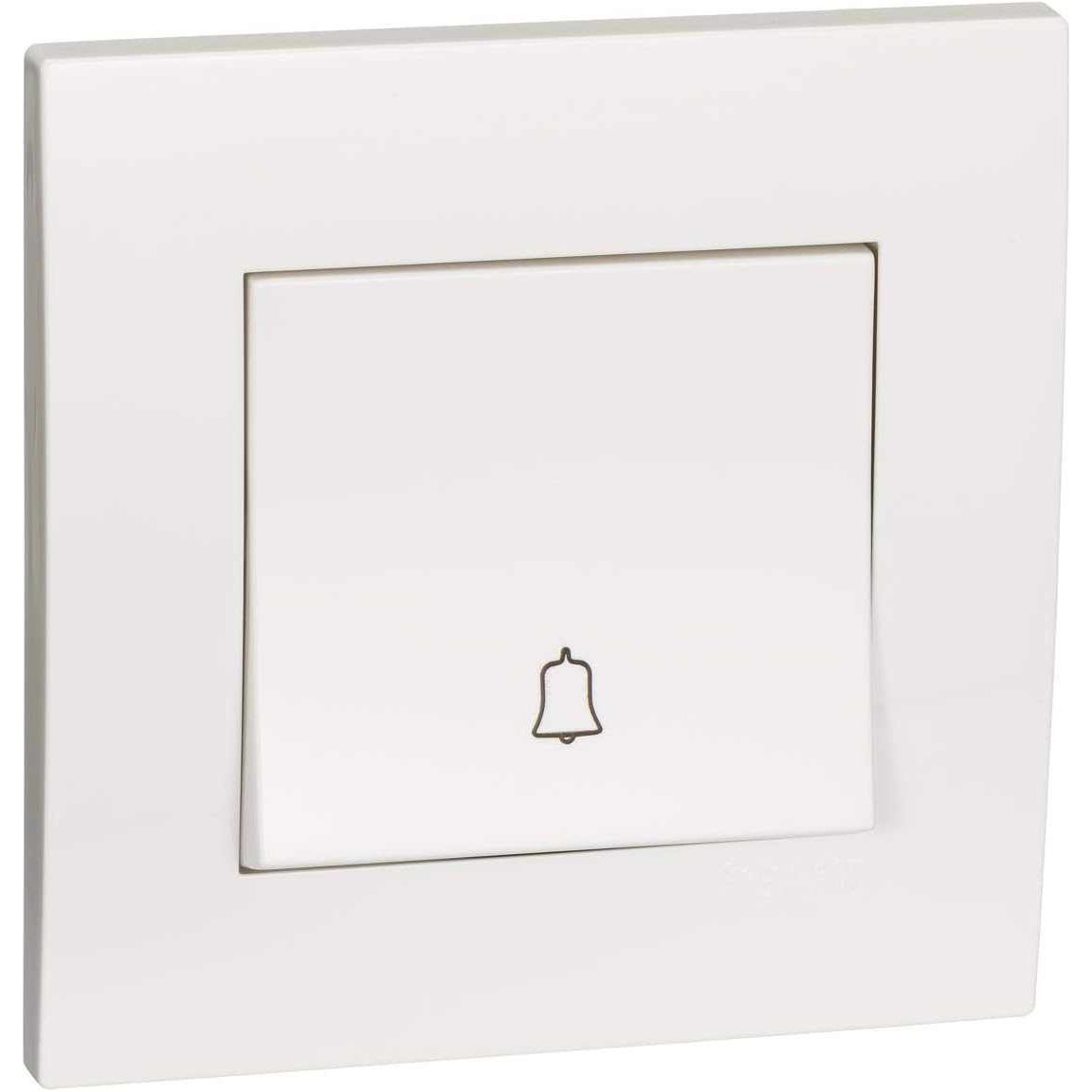 Schneider Electric Vivace, 1 Gang, Bell Switch, White, KB31BPB - Deluxe Electricals