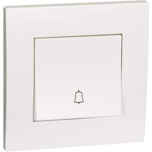 Schneider Electric Vivace, 1 Gang, Bell Switch, White, KB31BPB - Deluxe Electricals
