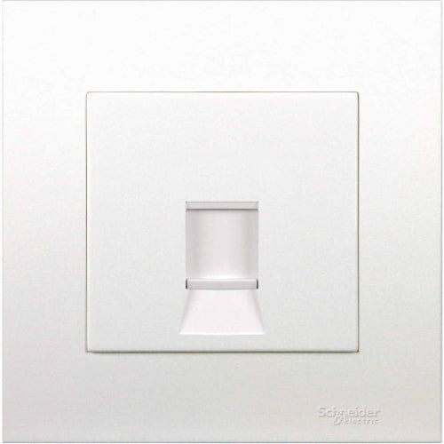 Schneider Electric Vivace, 1 Gang, Data Socket with Shutter, White, KB31RJK - Deluxe Electricals