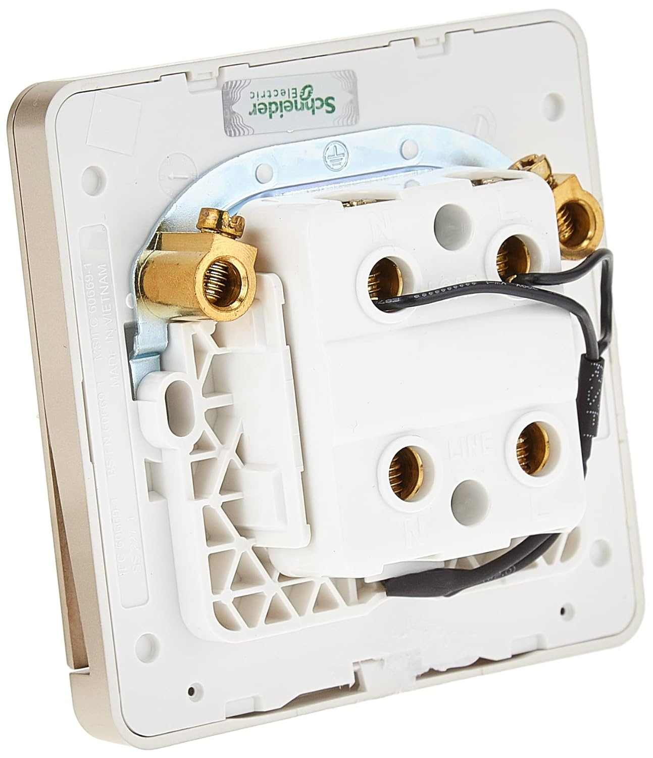 Schneider Electric AvatarOn, 1 Gang, Double Pole Switch, 45 A, Dark Grey, E8331D45N_DG - Deluxe Electricals